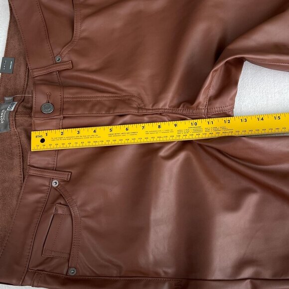 Torrid Perfect Skinny Hi-Rise Faux Leather Pants‎ Brown Womens 16R NWT - Picture 10 of 15